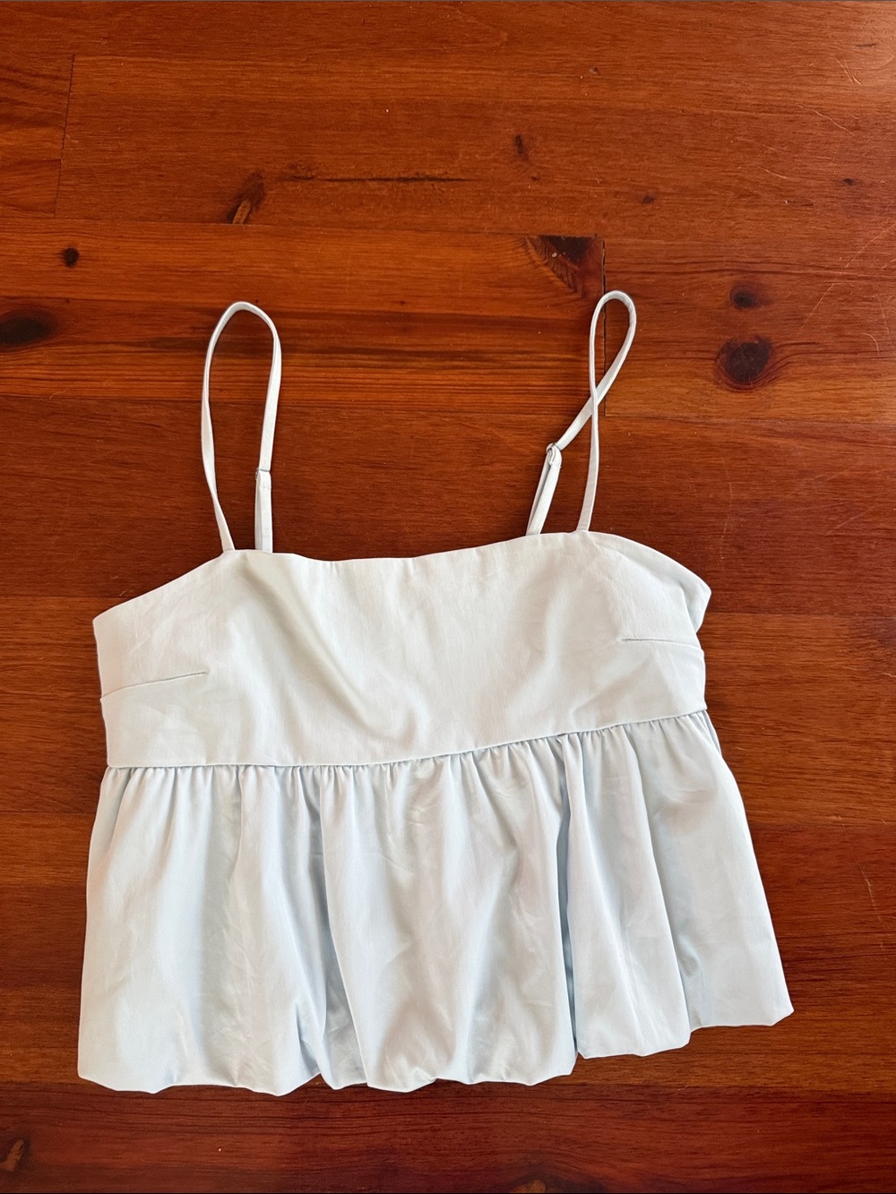 Abound Light Blue Peplum Cami Top